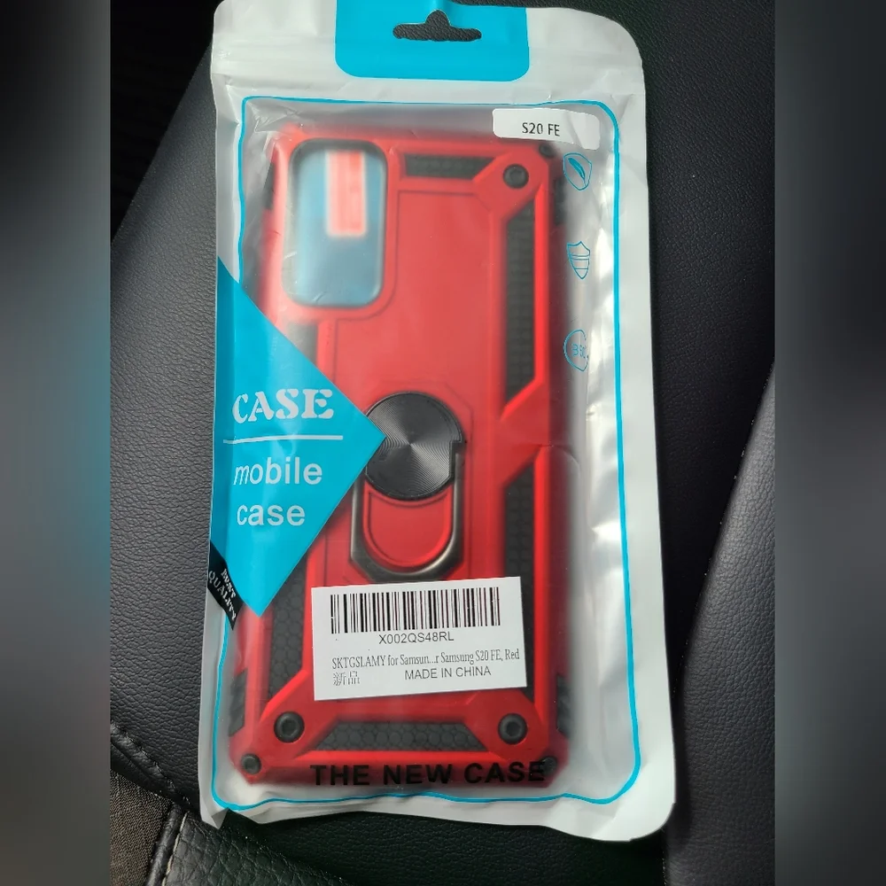 Samsung Red Rugged Case with Kickstand and Reinforced Corners